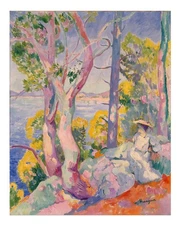 Vibrant Landscape Wall Art Poster by Henri Manguin Premium Quality