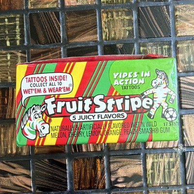 Fruit Stripe Chewing Gum Sticks, 17-Pack- COLLECTIBLE ONLY, no longer edible