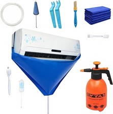 Mini Split AC Cleaning Kit with 2L Sprayer and Waterproof Cover, Fits 27-39In