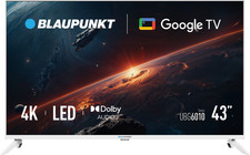 Blaupunkt 43UBG6010S 4K Smart TV, 108 cm (43 Zoll), Google TV, LED-LCD, Weiß,