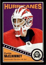 2019-20 O-Pee-Chee Retro Black Border Curtis McElhinney 033/100 Carolina
