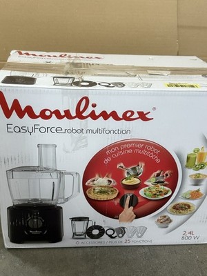 Moulinex Easy Force FP242810 Küchenmaschine 800W 2,4L Schwarz - 15 Funktionen