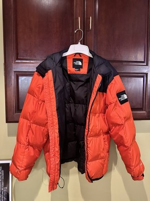The North Face Men's 1990 Retro Style Lhotse Puffer Jacket - Orange, Size Medium
