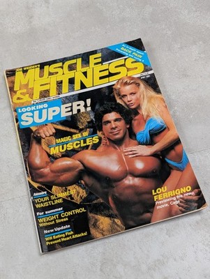 muscle and fitness magazine april 1989 Lou ferrigno hulk bodybuilding vintage
