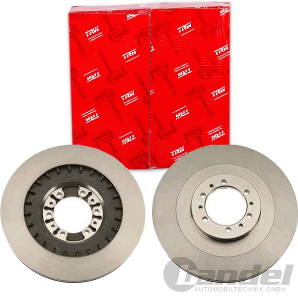 2X TRW Bremsscheiben 314Mm BelÜFtet Vorne Passend FÜR Mitsubishi Galloper L200-image