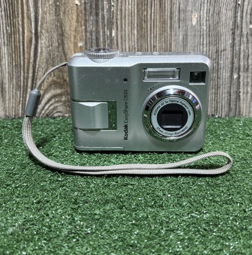 Kodak EasyShare C533 5.0MP Digital Camera Silver with Memory Card Tested Works