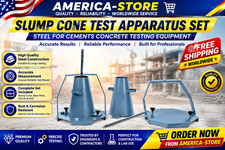 Slump Cone Test Apparatus Set Steel for Cements Concrete Testing Equipment Base