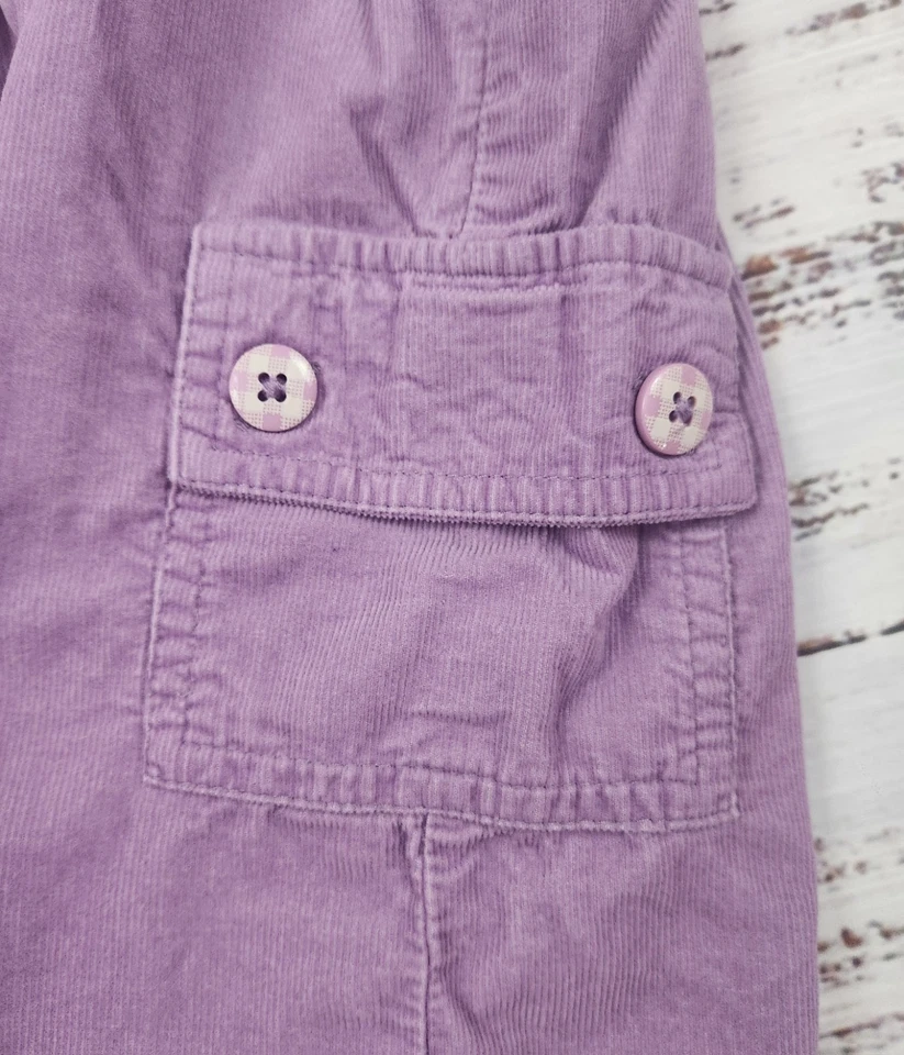 Y2K De Colección George 5T Pana Jumper Vestido y Camisa Manga Larga Conjunto - Lunares Lavanda Foto 3 de 4