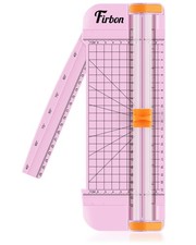 Firbon Pink A5 Paper Cutter, Straight Small Trimmer with Side A5-pink 
