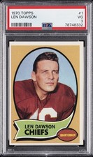 1970 TOPPS #1 LEN DAWSON PSA 3