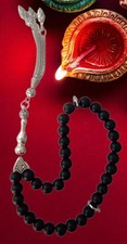 Gebetskette Islam🌀Tesbih Gebetskette mit 33 Perlen Onyx Misbaha Tasbih 