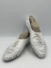 Vintage Cobbie Cuddlers Woven Leather Huarache Lace-Up Shoes Made In Brazil 9W