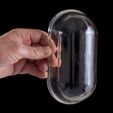 Ancien Verre de Lampe Hublot de Coursive ou de Cour Globe Plafonnier ELOC