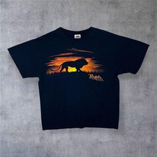 Frühe 00er Busch Gardens "Tampa Bay, FL" Souvenir Grafik schwarzes T-Shirt Medium