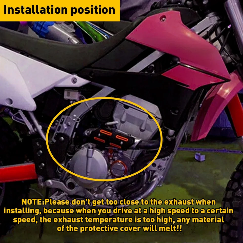 Protector de cubierta de protector térmico de tubo de cabeza para KTM 250 350 450 500 SXF SMR EXCF EXC-F Foto 4 de 4