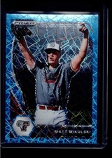 2021 Panini Prizm Draft Picks #PDP50 Matt Mikulski Carolina Blue Velocity Prizm