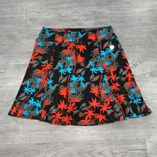 Dona Jo Skirt Skort Shorts Women's 2 Stretch All Over Print Ruffle Tennis Golf