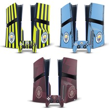 MAN CITY FC 2024 CHAMPIONS VINYL SKIN DECAL FOR PS5 PRO DISC EDITION BUNDLE