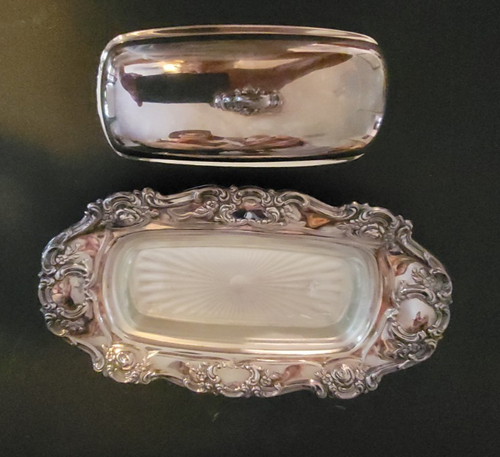 Vintage Silverplated 3 piece Butter Dish - Ideal for any Party or Occasion - Picture 6 of 13