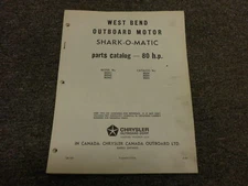 1965 Chrysler Outboard 80 HP Parts Catalog Shark O Mati
