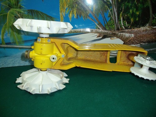 Cast Iron Traveling Rain Water Lawn Train Sprinkler Powerful Two-Speed Watering - Picture 6 of 6