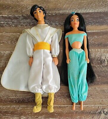 Vintage Disney's Aladdin & Jasmine Dolls Toy Action Figures Vintage Disney's Aladdin & Jasmine Dolls Toy Action Figures