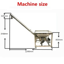 DS-3 Milk Flour Screw Vibrating Hopper Inclined Conveyor Machine Auger Feeder