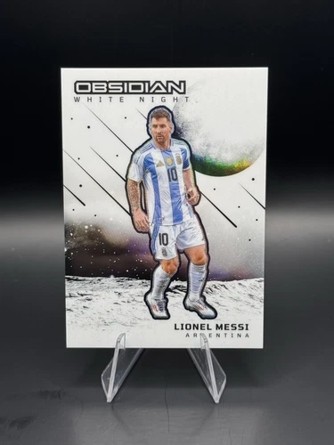 2023-24 Panini Obsidian LIONEL MESSI #3 White Night SSP Case Hit Argentina