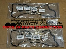 NEW OEM TOYOTA VALVE COVER WASHERS, GASKETS & SPARK PLUG TUBE SEALS CAM PLUGS