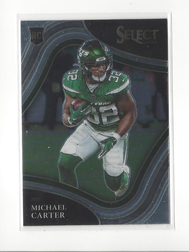 2021 Select #371 Michael Carter (Field Level) RC Rookie Jets SP