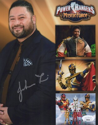 JOHN TUI Signed POWER RANGERS 8x10 Photo MYSTIC FORCE Autograph JSA COA ...