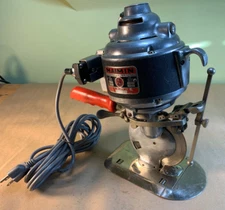 NICE TESTED WORKING -Maimin Thread Seal 59 Fabric Leather Rotary Cutting Machine