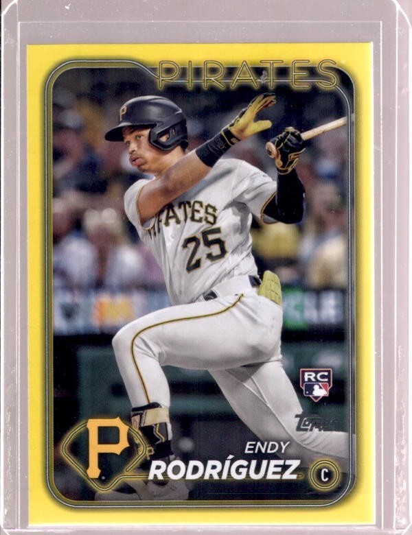 ENDY RODRIGUEZ 2024 Topps Series 1 #3 Yellow Parallel Rookie RC