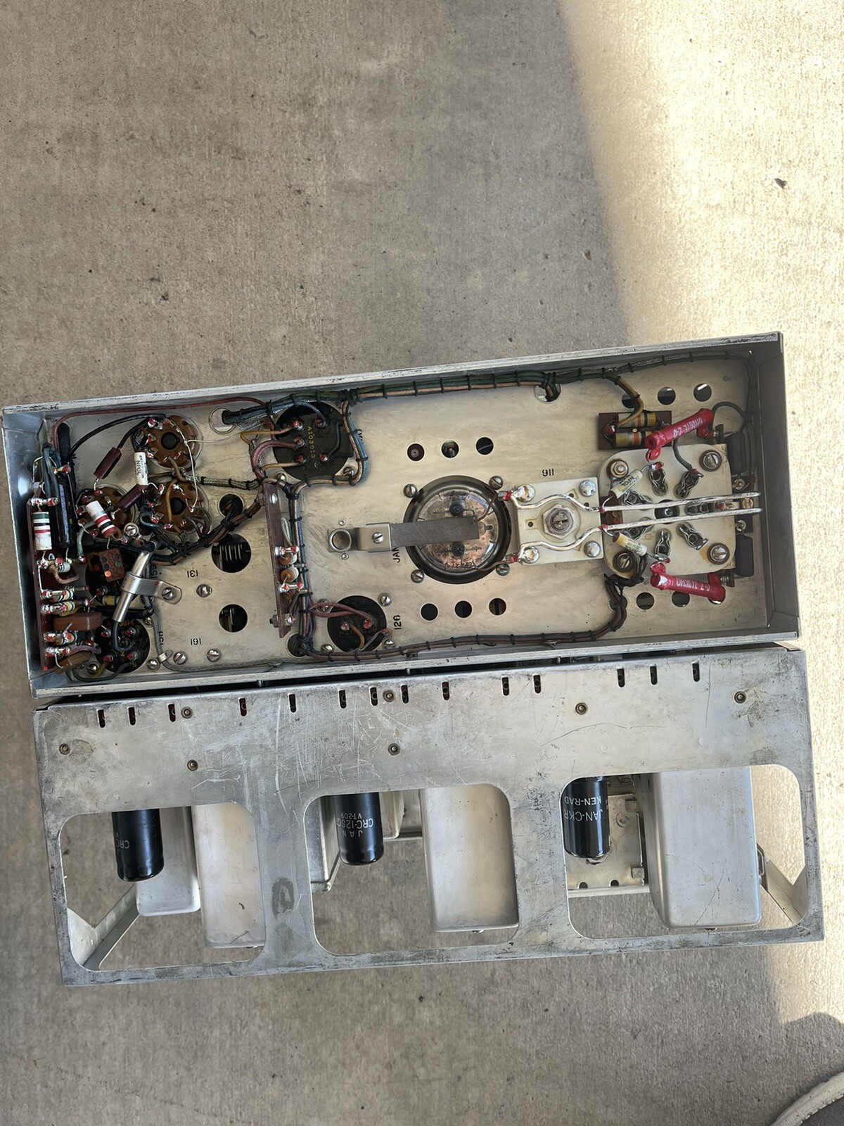 Vintage 1960s Bendix US Army tube radio reciever transmitter bc-624-c 625-am