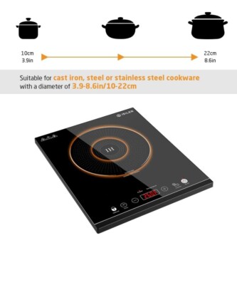 Portable Induction Cooktop - iSiLER 1800W Sensor Touch Electric Induction Cooker