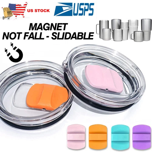 30/20 oz Splash Spill Proof Magnetic Slider Lid for YETI Rambler Tumbler Cup