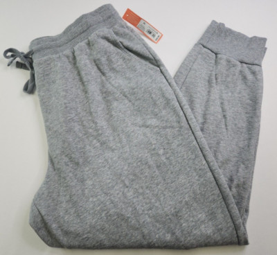 Colsie Womens Solid Heathered Gray Tapered Leg Sweatpants Size XL Drawstring Wai