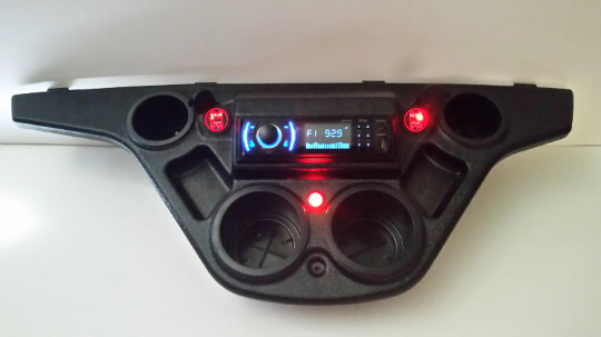 Cart Stereo Radio Dash Mount Console Free Speakers