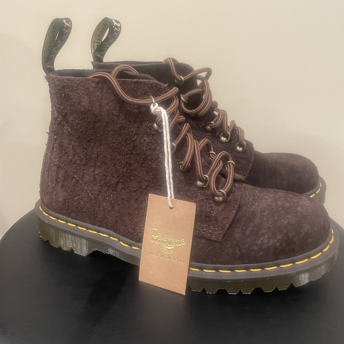 Dr. Martens 101 HDW MADE IN ENGLAND CFS SUEDE BOOTS Brown Men's 9