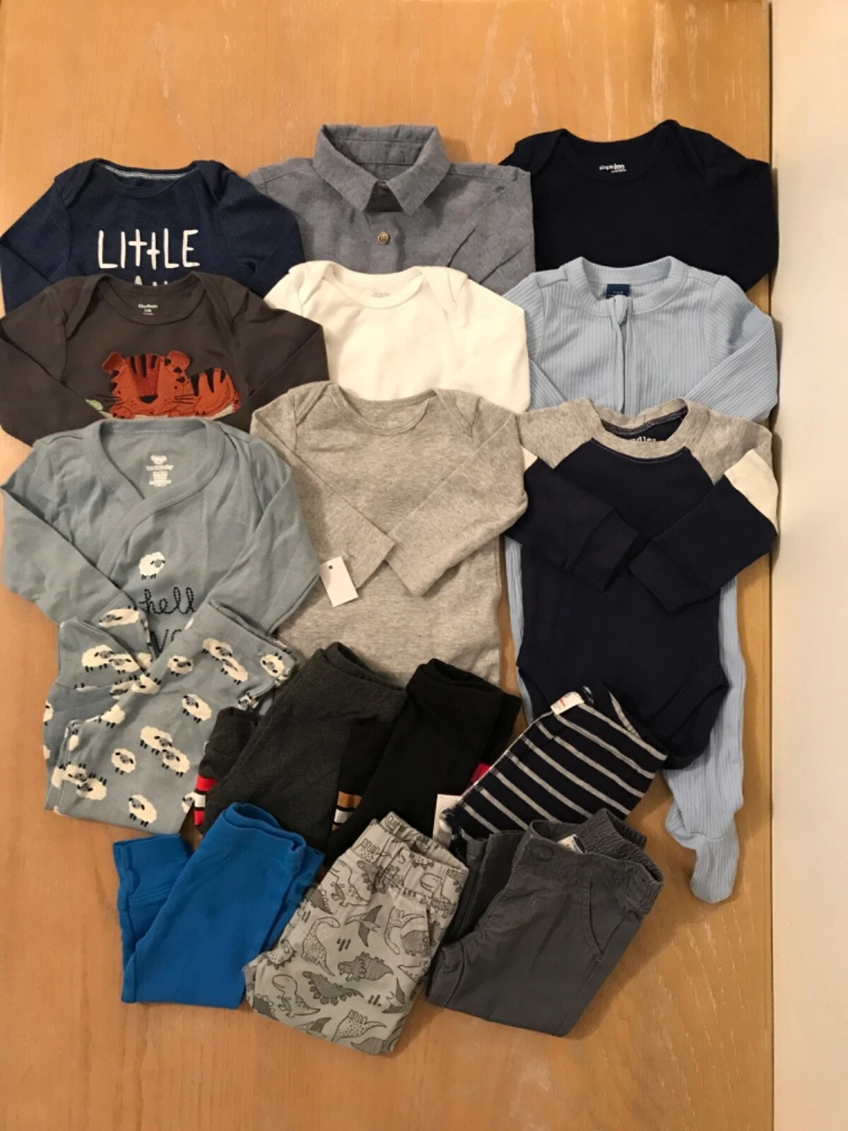 Carter's, Old Navy, Others Infant Boys Clothing Lot of 16 (3 New) Size 3-6 Month