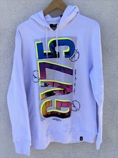 Avenue George V Paris NWT XL White GV 75 Hoodie Sweatshirt Rhinestone MSRP 175