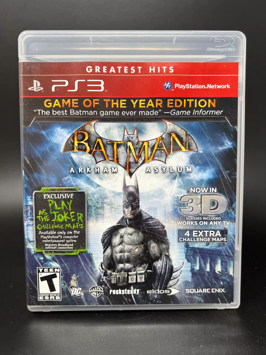 Batman: Arkham Asylum Game of the Year Playstation 3 Game