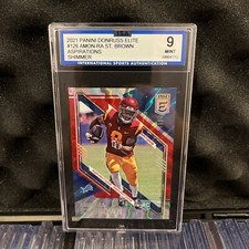 2021 Panini Donruss Elite #126 Amon-Ra St. Brown Aspiration Shimmer /499 Mint 9