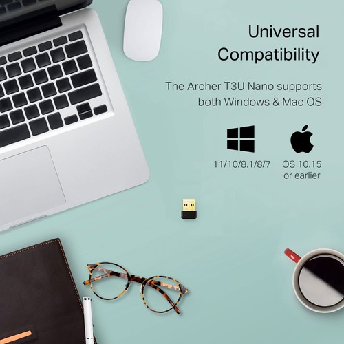 TP Link AC1300 Adaptateur Nano WiFi Double Bande USB pour Windows et Mac 867Mbps - Photo 6/7