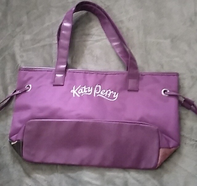 ケイティ・ペリー の トートバッグ Katy Perry Cat Suit Tote Bag Purple 16x10 | eBay