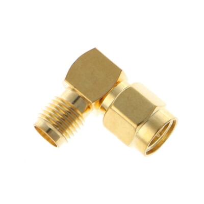 SMA Male To SMA Female Right Angle 90 Degrees RF Coaxial Connector Adapter