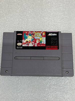 1992 Super Nintendo SNES Krustys Super Fun House Tested Working