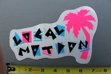 LOCAL MOTION Hawaii Clear Neon Pink Tree Aloha 80's LM2 Vintage Surfing STICKER