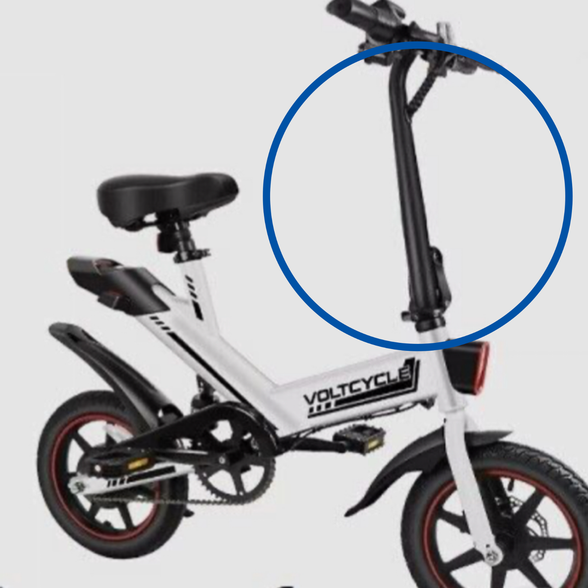 Steering shaft handlebar stem Sailnovo voltcycle 14