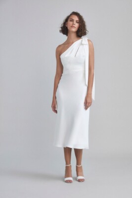 bias cut sheath wedding dress Long Sleeve Silk Wedding Dress Bias Cut Satin Sheath Wedding Dress Cowl Neck Low Back Wedding Dress Modern Minimalist Bridal Gown ANDREA